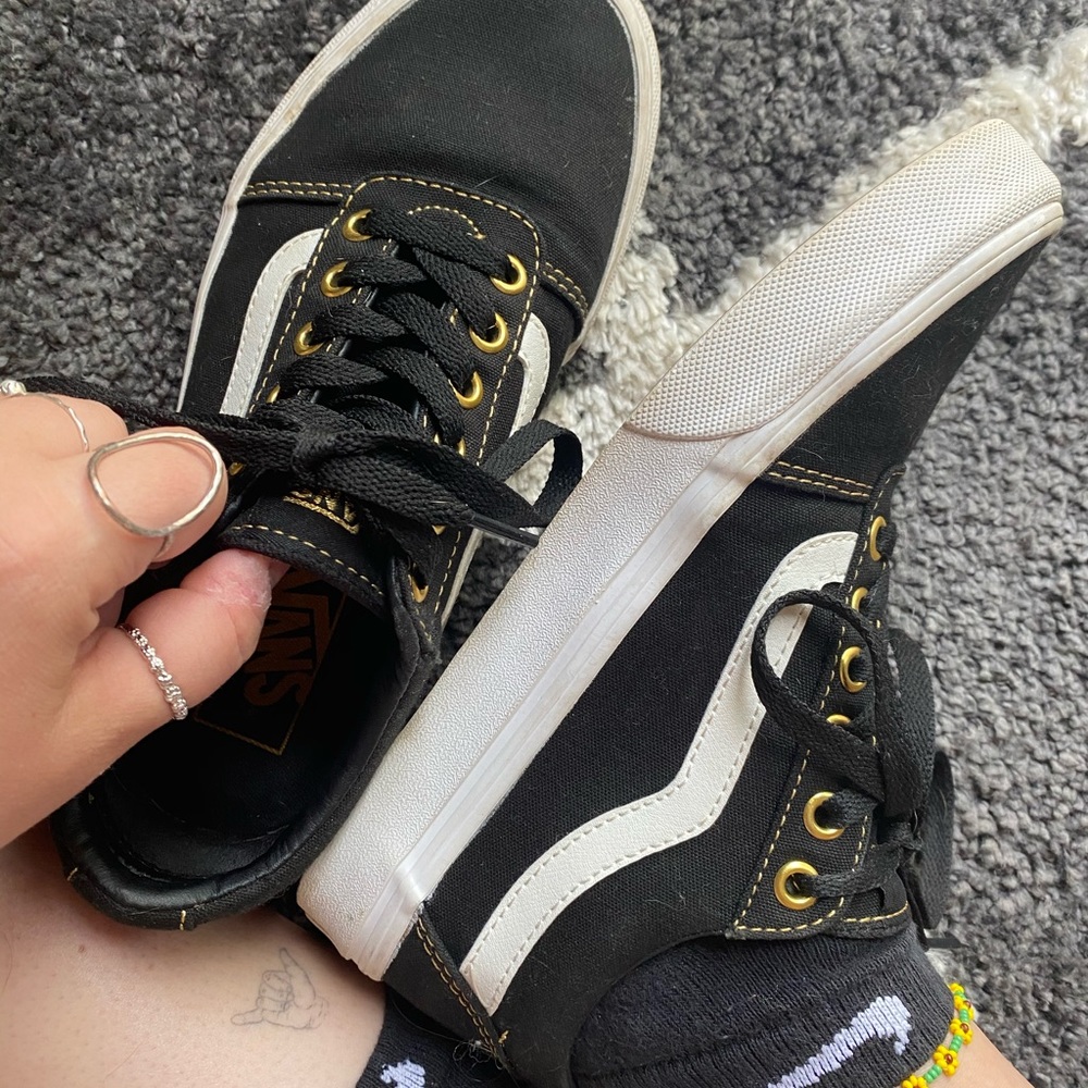 Black & Gold Old Sokol Vans